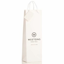 Wine Bottle Gift Bag - White