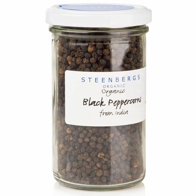 Organic Black Peppercorns from India