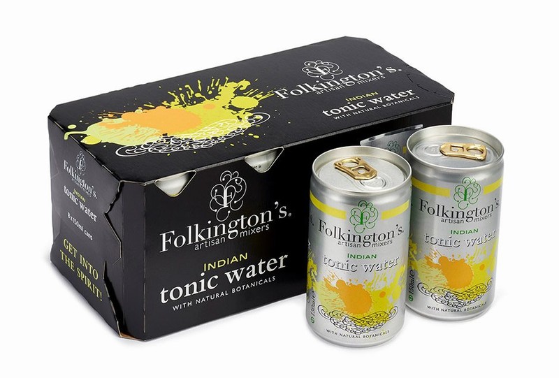 Folkington's Indian Tonic Water Cans  8x150ml