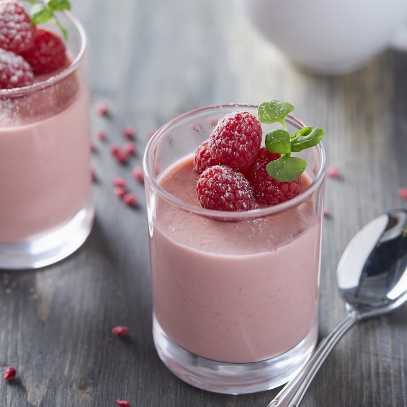 Prosecco And Raspberry Possets