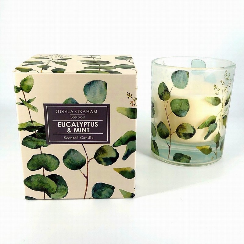 Gisela Graham Design Eucalyptus & Mint Scented Candle
