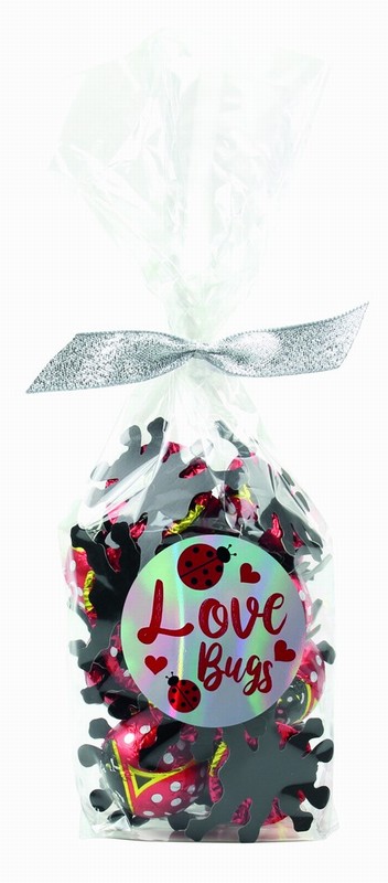 I Love You Valentines Chocolate Foil Ladybirds