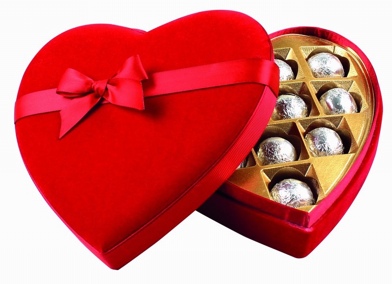 Luxury Red Velvet Heart Boxed Chocolates