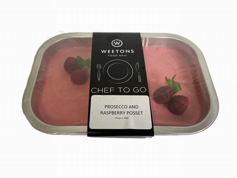 Chef To Go Raspberry & Prosseco Posset Dessert