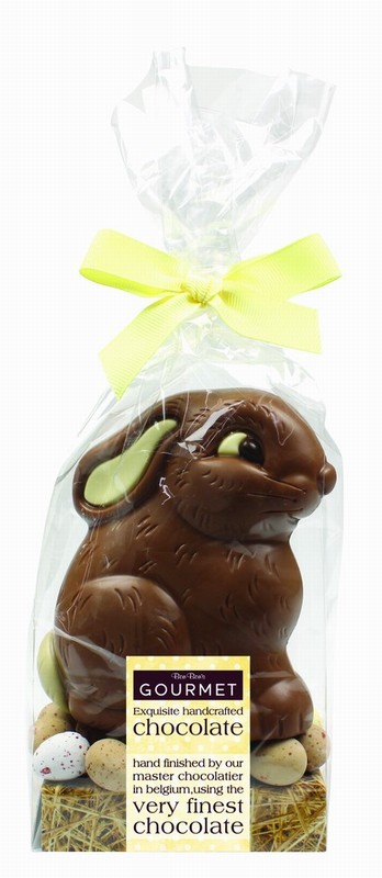 Gourmet Chocolate Cute Bunny with Mini Eggs