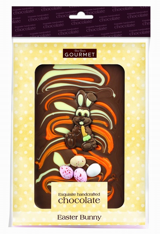 Gourmet Easter Bunny Chocolate Slab