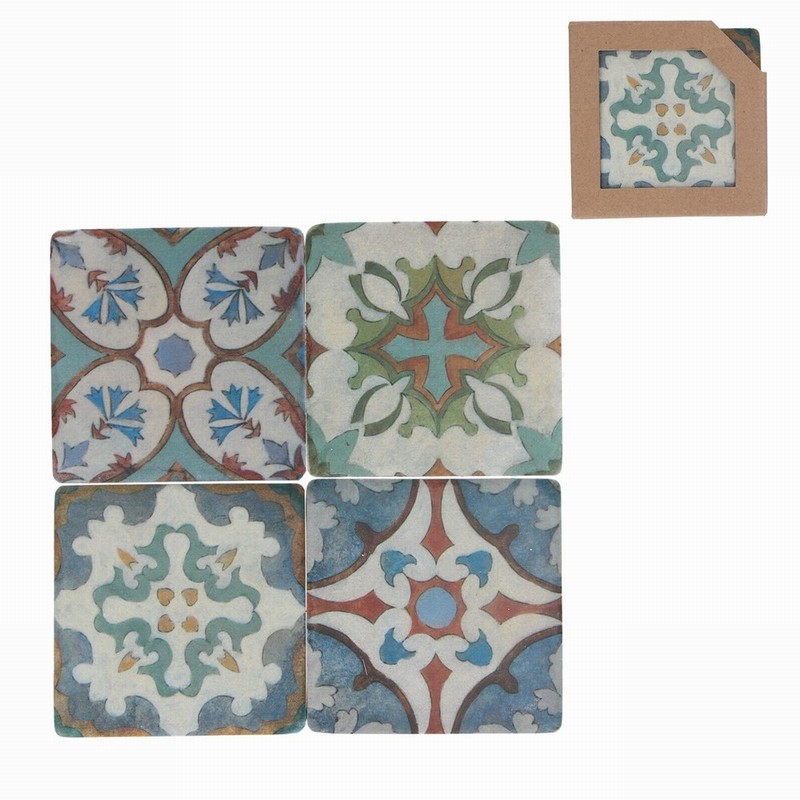 Gisela Graham Period Mosaic Coasters