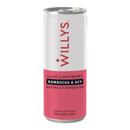 Willy's Raspberry, Kombucha and ACV Energy Drink
