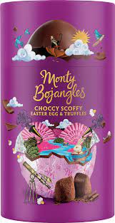 Monty Bojangles Choccy Scoffy Easter Egg and Truffles