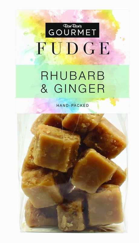 Bon Bons Rhubarb & Ginger Fudge
