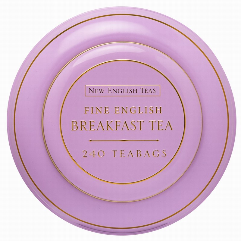 PINK SONG THRUSH & BERRIES CADDY 240 ENGLISH BREAKFAST TEABAGS