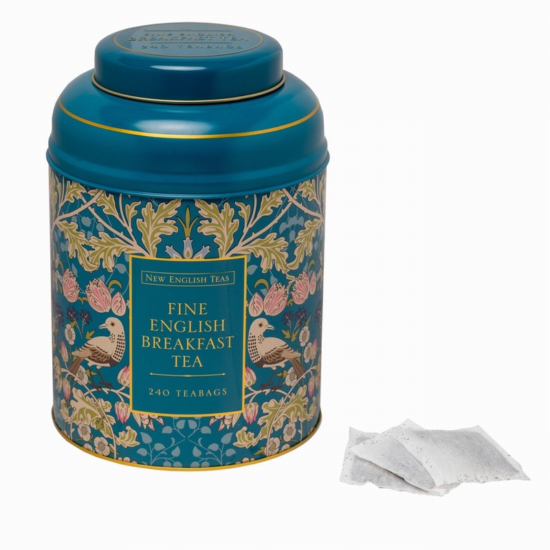 TEAL SONG THRUSH & BERRIES CADDY 240 ENGLISH BREAKFAST TEABAGS