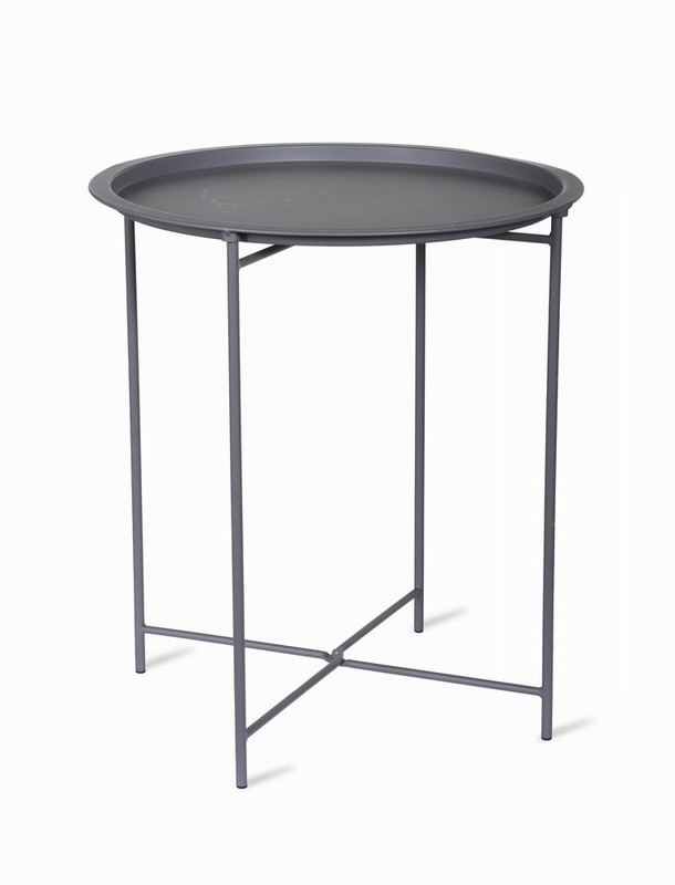 GARDEN TRADING RIVE DROITE SIDE TABLE - CARBON