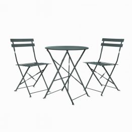GARDEN TRADING RIVE DROITE SMALL BISTRO SET - FOREST GREEN