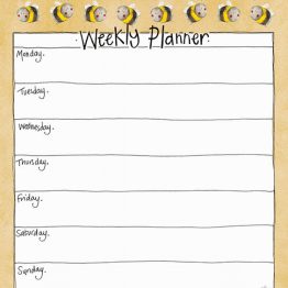 ALEX CLARK BUSY BEES WEEKLY PLANNER