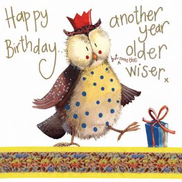 ALEX CLARK NONE THE WISER BIRTHDAY CARD