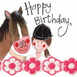 ALEX CLARK HORSE & RIDER BIRTHDAY CARD