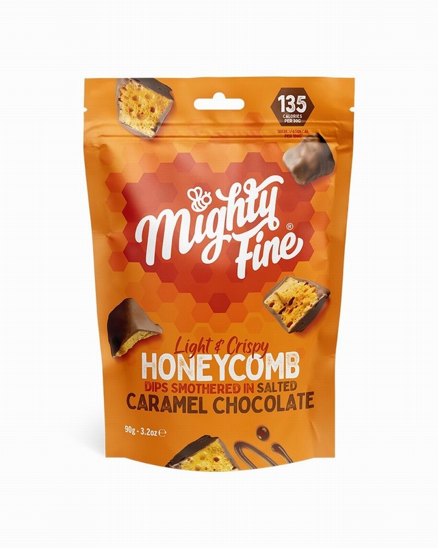 MIGHTY FINE HONEYCOMB SALTED CARAMEL CHOCOLATE DIPS