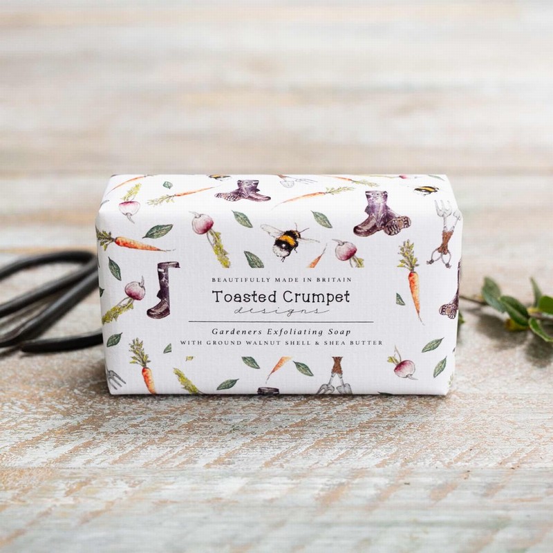 TOASTED CRUMPET GARDENERS SOAP GROUND WALNUT SHELL & SHEA BUTTER