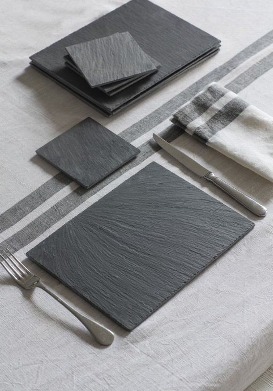 GARDEN TRADING SET OF 4 PLACEMATS - SLATE