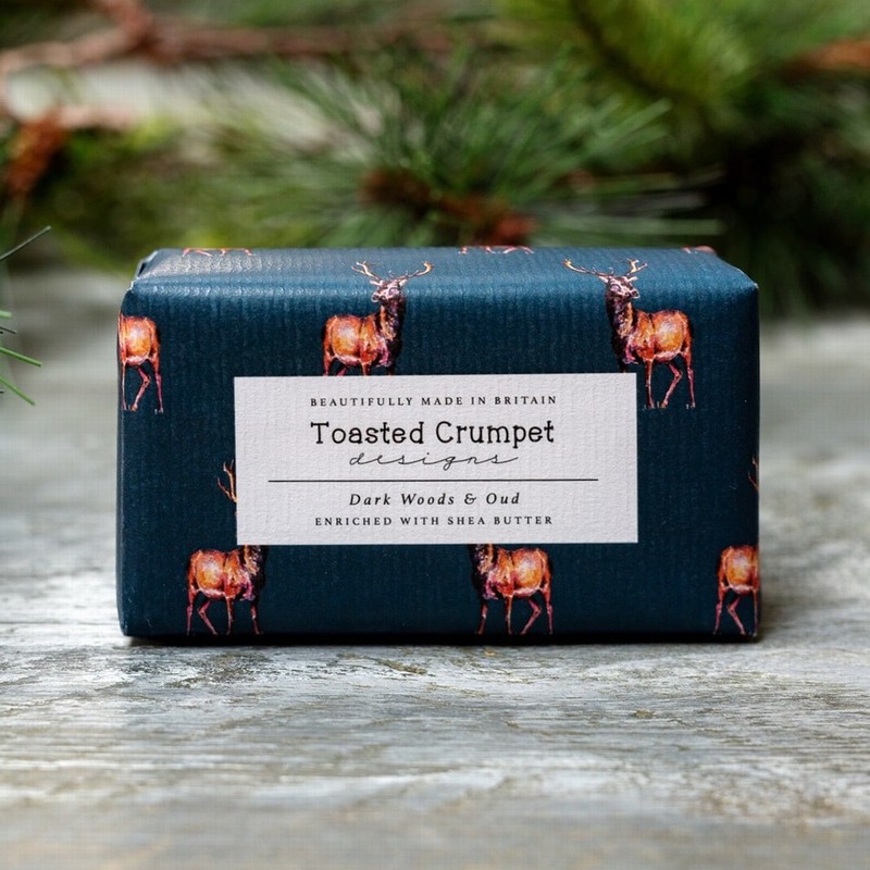 TOASTED CRUMPET STAG DARK WOODS & OUD SOAP