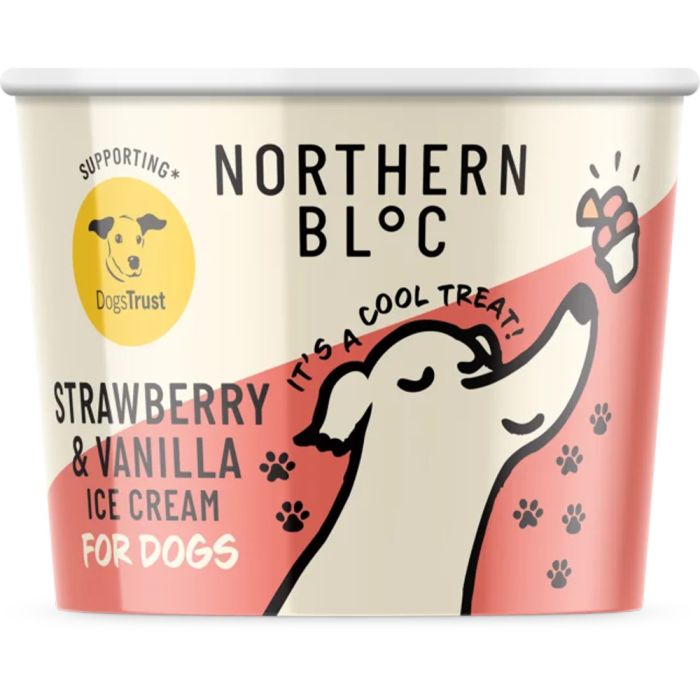 NORTHERN BLOC ICE CREAM FOR DOGS STRAWBERRY & VANILLA