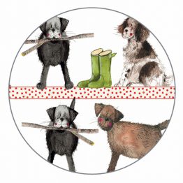 ALEX CLARK COUNTRY DOGS GIFT TAGS