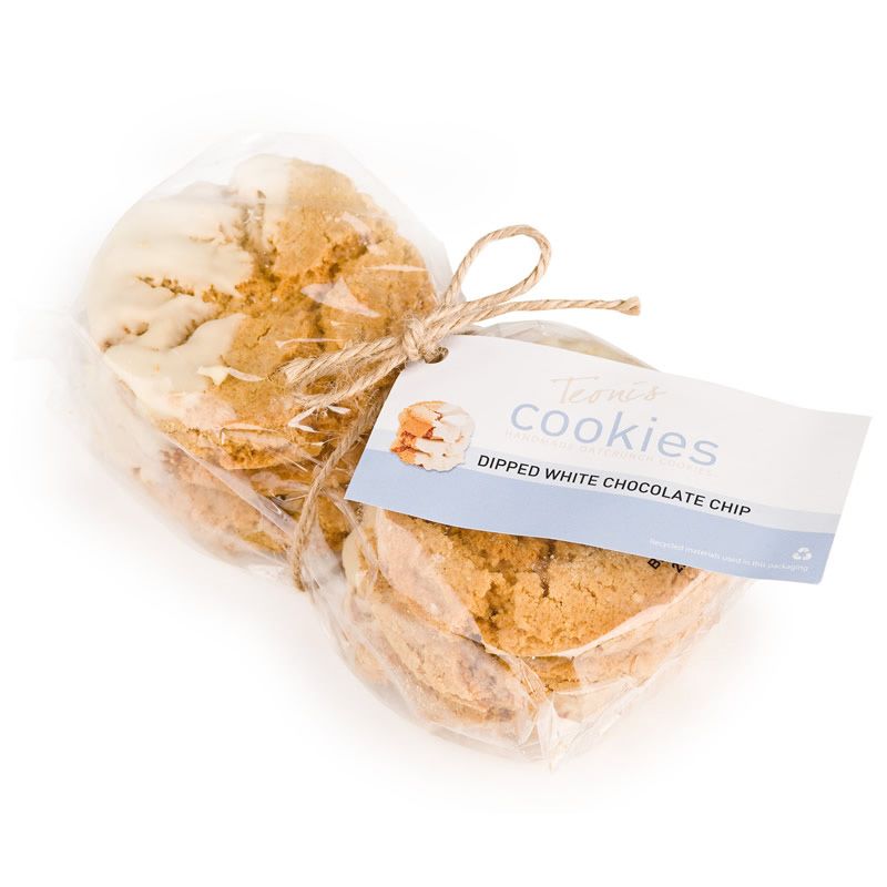 Teoni's Dipped White Chocolate Chip Cookies