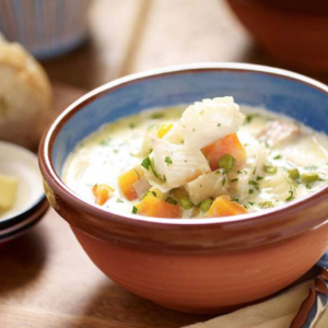 Read more about the article SMOKED HADDOCK CHOWDER